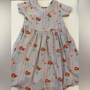 Hanna Andersson  x Disney little mermaid pocket dress size 110